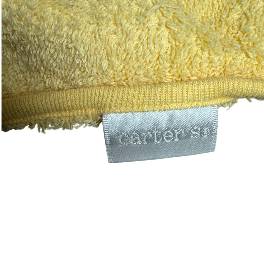 Carter's Duckie Hooded Baby Towel Yellow 100% Cotton One Size Unisex RARE - Picture 6 of 8